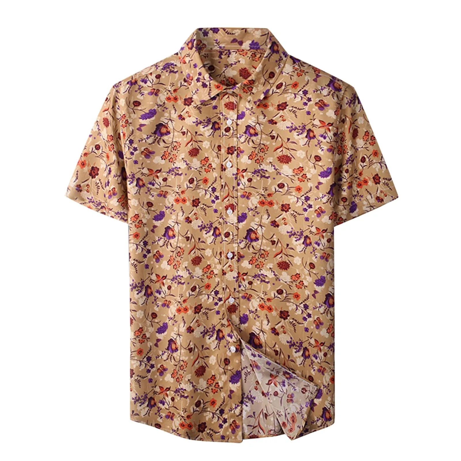 Mens Yoga Tops Long Sleeve Men Spring And Summer Casual Lapel Single Breasted Print Beach Vacation Short Sleeve Long Shirt
Mens Yoga Tops Long Sleeve Men Spring And Summer Casual Lapel Single Breasted Print Beach Vacation Short Sleeve Long Shirt