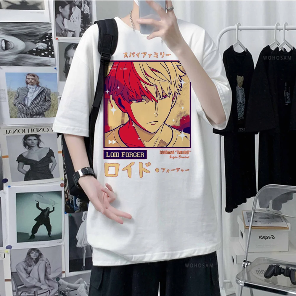 spy x family Tee men streetwear funny tshirt male designer y2k Japanese clothes 
spy x family Tee men streetwear funny tshirt male designer y2k Japanese clothes