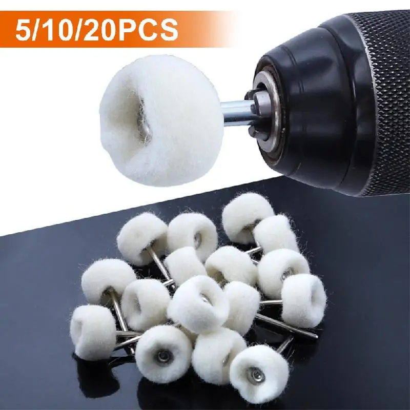 UYANGG 5/10/20pcs 3mm Shank Wool Felt Polishing Wheel Abrasive Brush Grinding Buffing Wheel Grinder Head Drill Rotary for Dremel
UYANGG 5/10/20pcs 3mm Shank Wool Felt Polishing Wheel Abrasive Brush Grinding Buffing Wheel Grinder Head Drill Rotary for Dremel