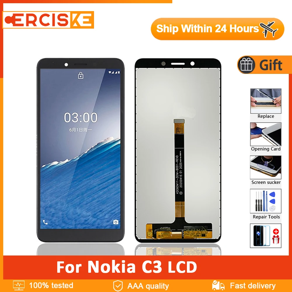 5,99 "оригинальный Дисплей для Nokia C3 TA-1258, ЖК-дисплей, сенсорный экран, цифровой дигитайзер в сборе, запасная часть для Nokia C3, ЖК-дисплей
5,99 "оригинальный Дисплей для Nokia C3 TA-1258, ЖК-дисплей, сенсорный экран, цифровой дигитайзер в сборе, запасная часть для Nokia C3, ЖК-дисплей