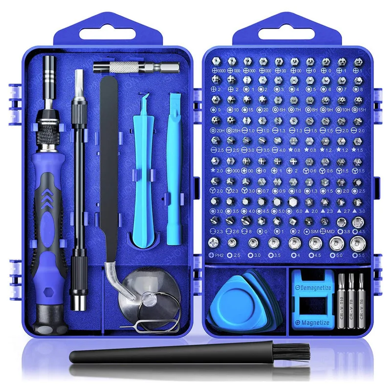 

WOZOBUY Precision Screwdriver Set, 122 in 1 Electronics Repair Tool Kit for Repair Computer,iPhone, PC,PS4,Watch,Glasses etc