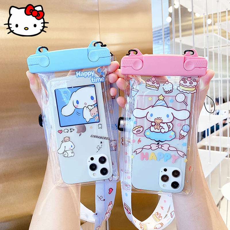 Kawaii Sanrio Kuromi Mobile Phone Waterproof Bag Cinnamoroll Cute Swimming Touch Screen Hanging Neck Rainproof Mobile Phone Case
Kawaii Sanrio Kuromi Mobile Phone Waterproof Bag Cinnamoroll Cute Swimming Touch Screen Hanging Neck Rainproof Mobile Phone Case