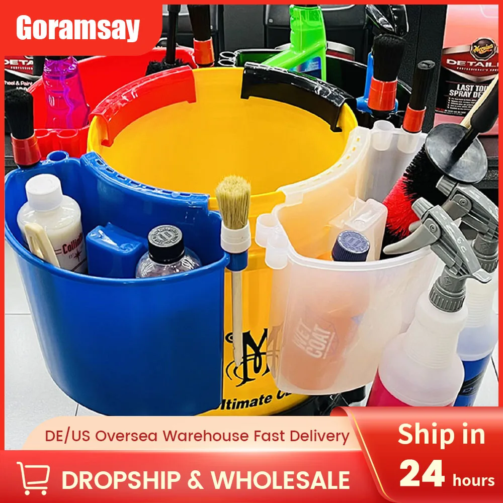 Goramsay Universal Bucket Organizer Car Detailing Tools Towels Brushes Mitt Fast Easy Storage Kits External Hanging Barrel
Goramsay Universal Bucket Organizer Car Detailing Tools Towels Brushes Mitt Fast Easy Storage Kits External Hanging Barrel