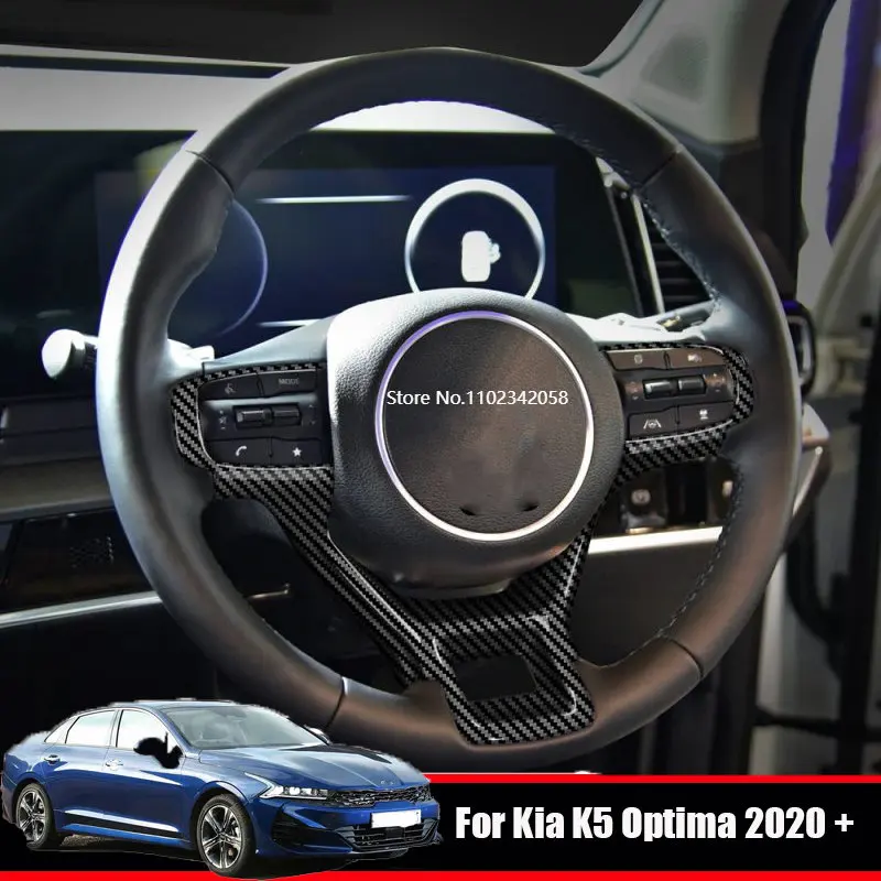 LHD For KIA Optima K5 2020 2021 2022 ABS Carbon Fiber Steering Wheel Cover direction control Decor Frame Accessories
LHD For KIA Optima K5 2020 2021 2022 ABS Carbon Fiber Steering Wheel Cover direction control Decor Frame Accessories