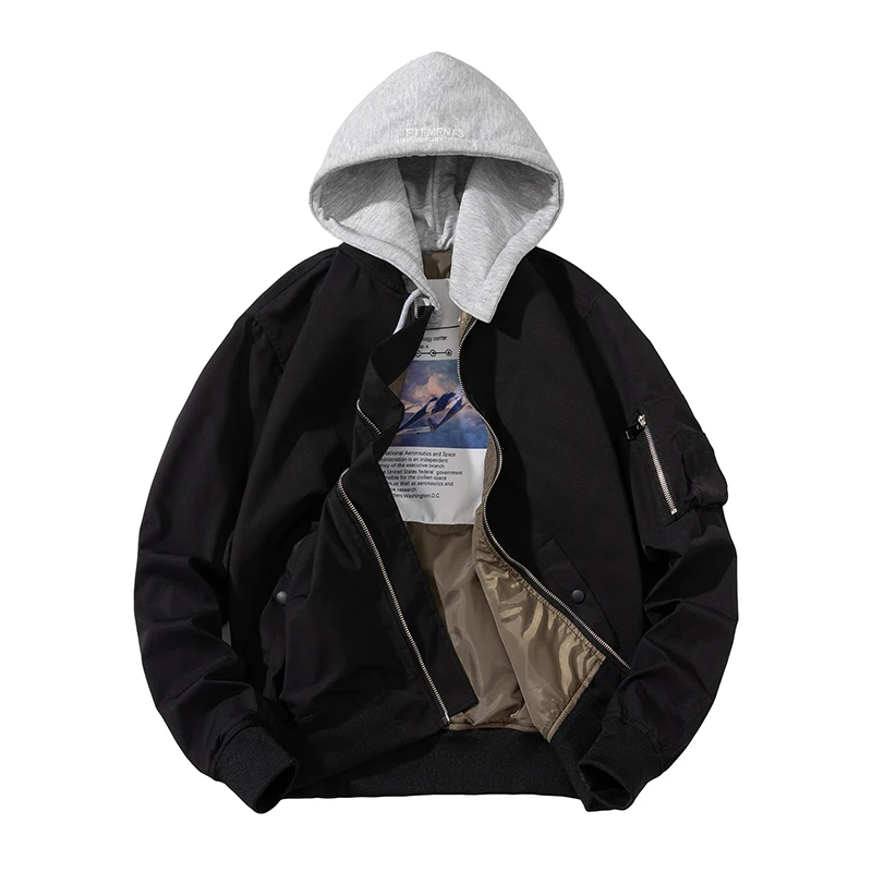 Мужская куртка-бомбер, зимняя баскетбольная куртка, Мужская и Женская ветровка, однотонная куртка с капюшоном, модная уличная одежда, осеннее пальто-пилот для мужчин
Мужская куртка-бомбер, зимняя баскетбольная куртка, Мужская и Женская ветровка, однотонная куртка с капюшоном, модная уличная одежда, осеннее пальто-пилот для мужчин
