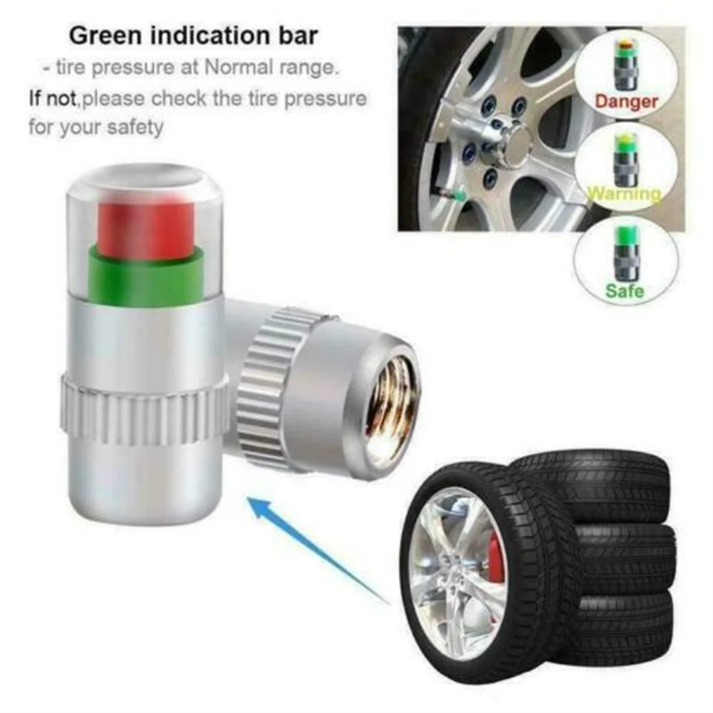 8pcs New Tire Pressure Monitor Valve Cap With Sensor Indicator 3 Color Eye Silver For Car Motorcycle Bicycle Wear Parts
8pcs New Tire Pressure Monitor Valve Cap With Sensor Indicator 3 Color Eye Silver For Car Motorcycle Bicycle Wear Parts
