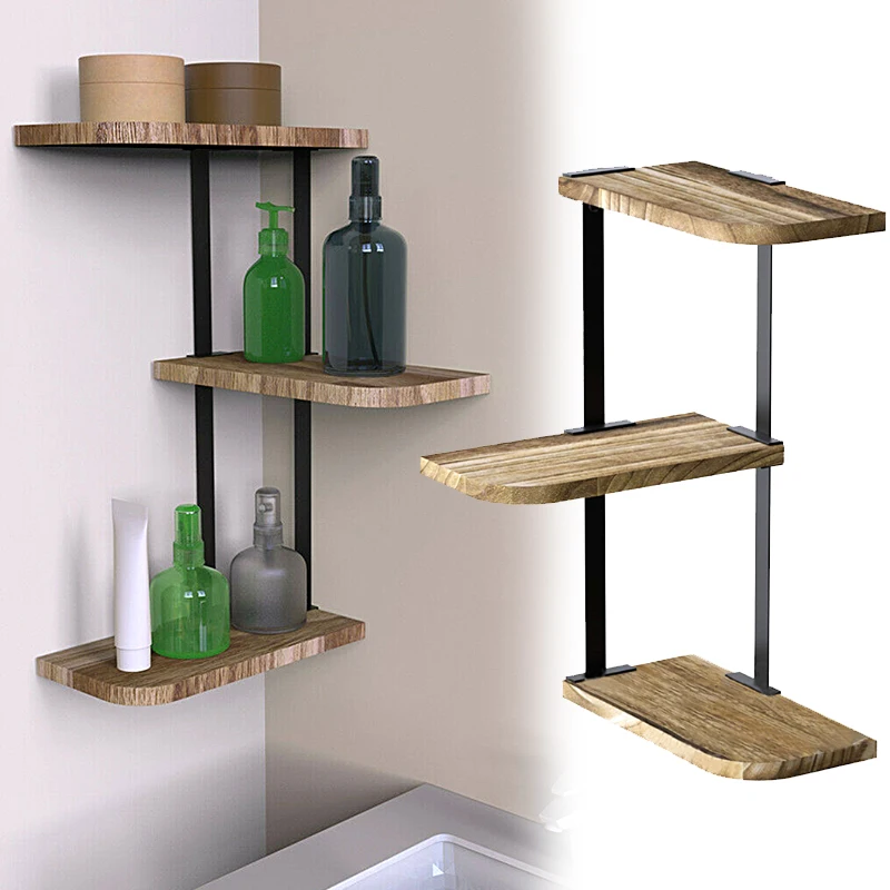 Imitation Wood Color Corner Three-Layer Iron Frame Wood Wall Hanging Iron Art Carbonized Wood Bathroom Storage Wall Hanging
Imitation Wood Color Corner Three-Layer Iron Frame Wood Wall Hanging Iron Art Carbonized Wood Bathroom Storage Wall Hanging