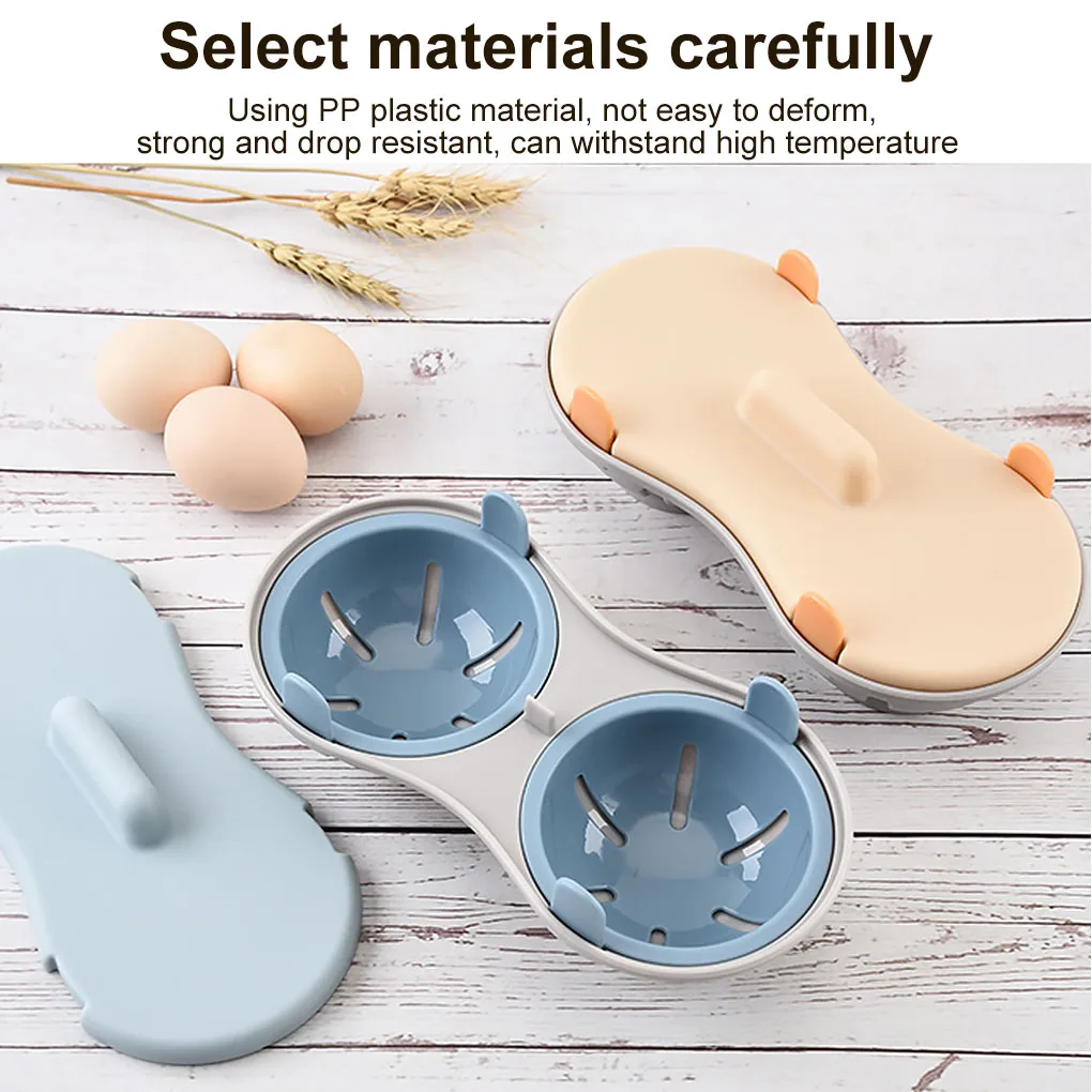 

New Home Kitchen Microwave Oven Heart&Flowers Round Shape Egg Steamer Cooking Mold Egg Poacher Kitchen Gadgets Fried Egg Tool