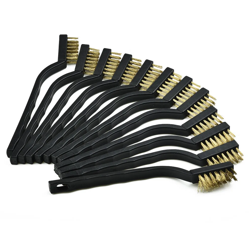 12pcs Wire Brass Brush 170mm Mini Brushes Micro Steel Brass Rust Remover Paint For Metal Scrubbing Polishing Burring Brush
12pcs Wire Brass Brush 170mm Mini Brushes Micro Steel Brass Rust Remover Paint For Metal Scrubbing Polishing Burring Brush