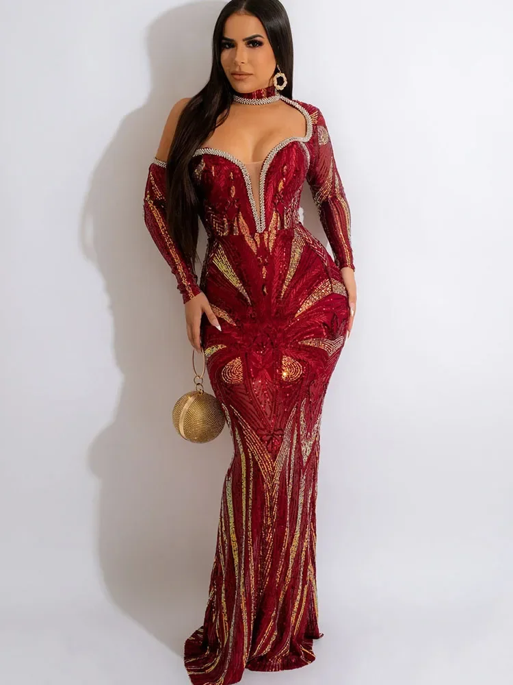 Luxury Sparkly Sequin Mermaid Women Wedding Night Party Maxi Dress Elegant Halter Neck Open Back Prom Long Dress Evening Dress
Luxury Sparkly Sequin Mermaid Women Wedding Night Party Maxi Dress Elegant Halter Neck Open Back Prom Long Dress Evening Dress