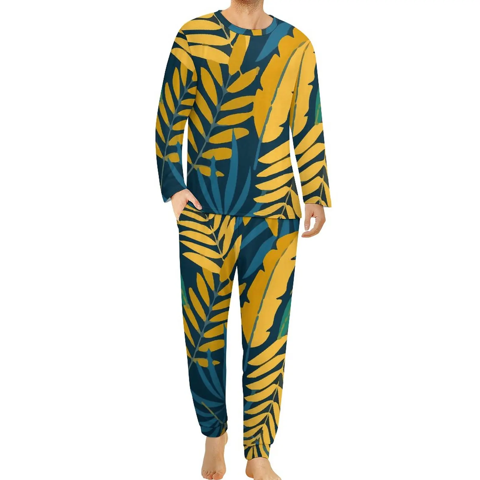 Colorful Plants Pajamas Long-Sleeve Tropical Leaf 2 Pieces Bedroom Pajama Sets Daily Men Custom Kawaii Oversized Nightwear
Colorful Plants Pajamas Long-Sleeve Tropical Leaf 2 Pieces Bedroom Pajama Sets Daily Men Custom Kawaii Oversized Nightwear
