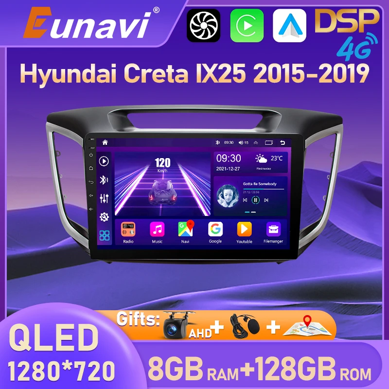 Eunavi 2 Din Android 10 автомобильный Радио мультимедийный видео плеер для Hyundai Creta IX25 2015 - 2019 GPS навигация 4G Carplay 2din
Eunavi 2 Din Android 10 автомобильный Радио мультимедийный видео плеер для Hyundai Creta IX25 2015 - 2019 GPS навигация 4G Carplay 2din