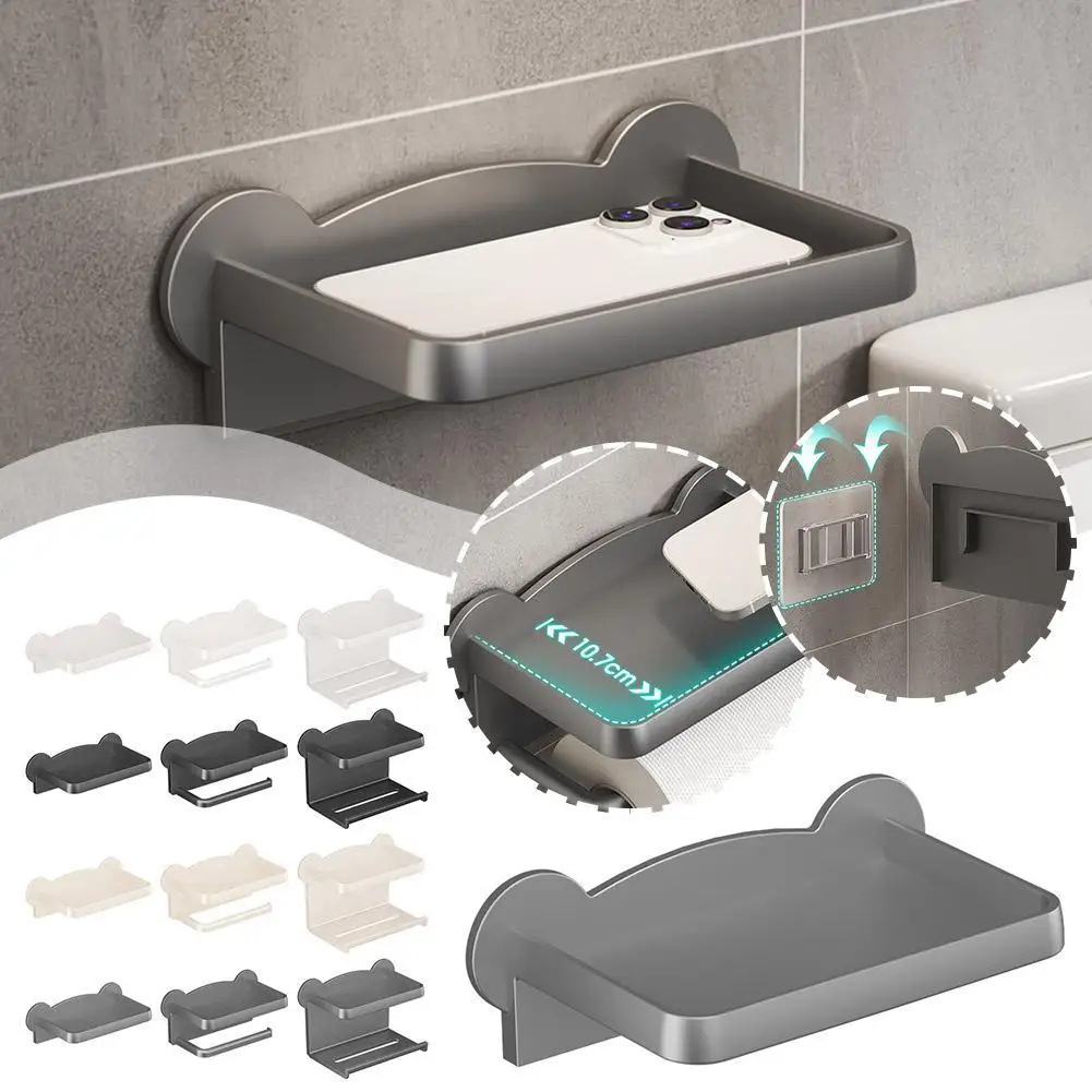 Plastic Home Bathroom Paper Towel Holder No Punching Roll Holder Mobile Phone Rack Wall Mounted Tissue Box Toilet Accessories
Plastic Home Bathroom Paper Towel Holder No Punching Roll Holder Mobile Phone Rack Wall Mounted Tissue Box Toilet Accessories