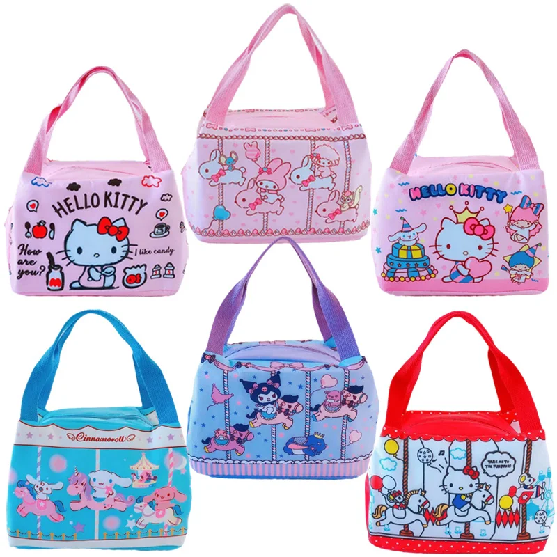 Sanrioed Cinnamoroll MyMelody Kt Cat Kuromi LittleTwinStar почтовый сохраняющий тепло Bento Bag мультяшный Аниме Сумка кавайная сумки для пикника
Sanrioed Cinnamoroll MyMelody Kt Cat Kuromi LittleTwinStar почтовый сохраняющий тепло Bento Bag мультяшный Аниме Сумка кавайная сумки для пикника