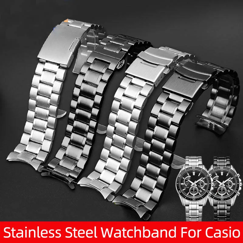 Ремешок для часов из нержавеющей стали для Casio EDIFICE EFV-540 BEM501 EFV-500 ECB900 Series, ремешок для часов, 20 мм 22 мм
Ремешок для часов из нержавеющей стали для Casio EDIFICE EFV-540 BEM501 EFV-500 ECB900 Series, ремешок для часов, 20 мм 22 мм