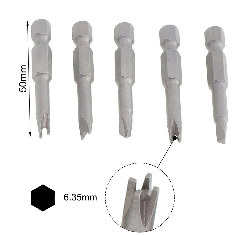 5pcs Special-shaped Screwdriver Bitd Set U-shaped Y-Type Triangle Inner Cross Three Points Screwdriver Bits 50mm
5pcs Special-shaped Screwdriver Bitd Set U-shaped Y-Type Triangle Inner Cross Three Points Screwdriver Bits 50mm