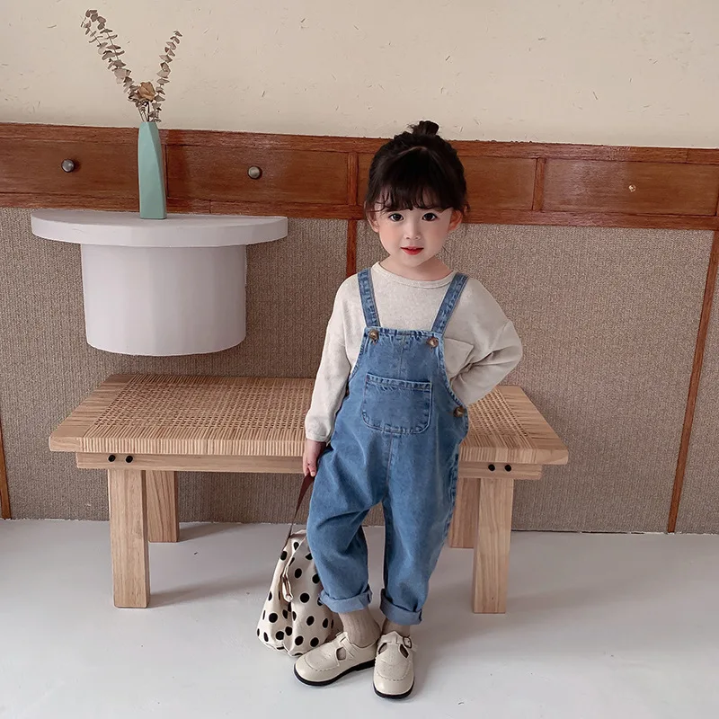 Children Girls Overalls Trousers Pants Kids Infant Solid Spring Pocket Denim New Pants For 2023 Harem Boys Baby Strap Big Jean 
Children Girls Overalls Trousers Pants Kids Infant Solid Spring Pocket Denim New Pants For 2023 Harem Boys Baby Strap Big Jean