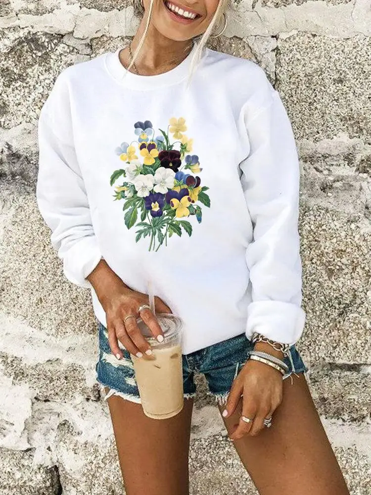Sweet Floral Trend 90s Sweatshirts Fashion Clothing Autumn Spring Casual Hoodies Woman Graphic Female Print Women Pullovers 
Sweet Floral Trend 90s Sweatshirts Fashion Clothing Autumn Spring Casual Hoodies Woman Graphic Female Print Women Pullovers