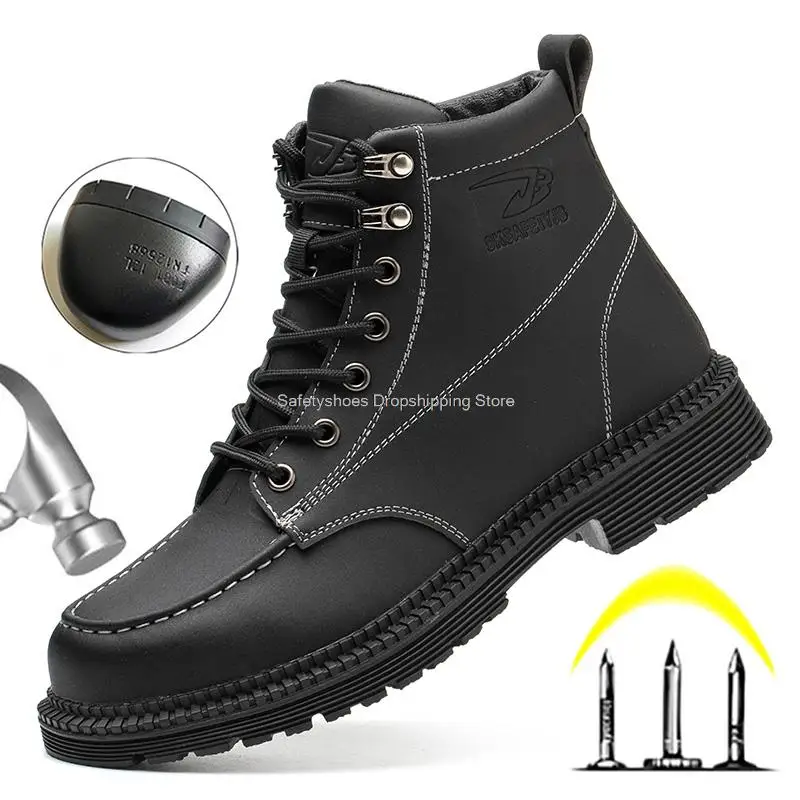 High Top Men Work Boots Steel Toe Safety Shoes Anti-pierce Kevlar Men's Safety Boots 2022 New Working Shoes Male Outdoor Protect
High Top Men Work Boots Steel Toe Safety Shoes Anti-pierce Kevlar Men's Safety Boots 2022 New Working Shoes Male Outdoor Protect