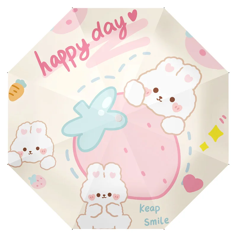 Funny Cartoon Rabbit Series Automatic Umbrella Sunscreen UV Sun Rain Dual-purpose Umbrella Mini Folding Umbrella
Funny Cartoon Rabbit Series Automatic Umbrella Sunscreen UV Sun Rain Dual-purpose Umbrella Mini Folding Umbrella