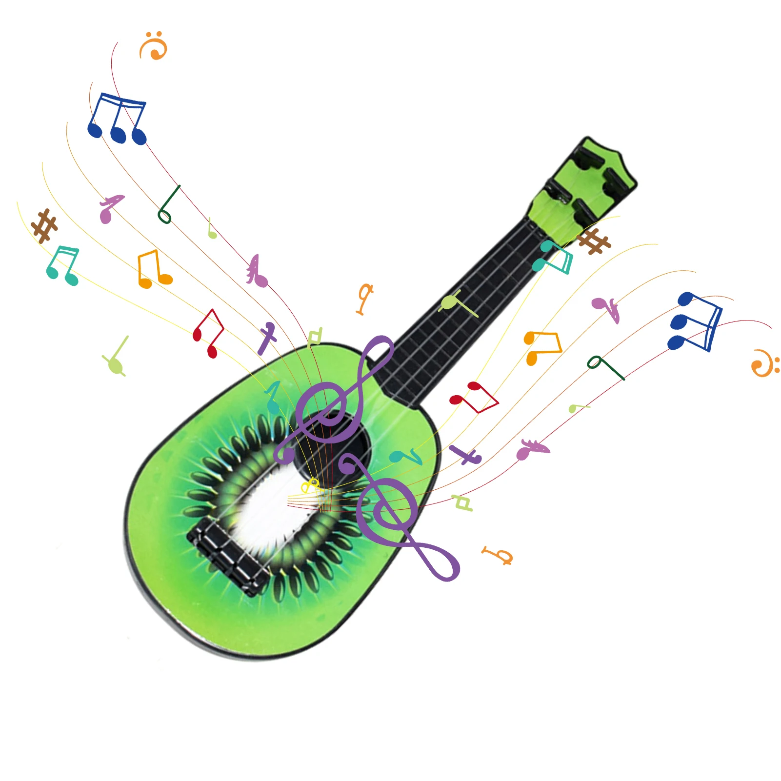 Cartoon Fruit Ukulele Guitar Children's Early Education Mini Guitar Playable Four-string Ukulele Toy For Children's Day Birthday
Cartoon Fruit Ukulele Guitar Children's Early Education Mini Guitar Playable Four-string Ukulele Toy For Children's Day Birthday