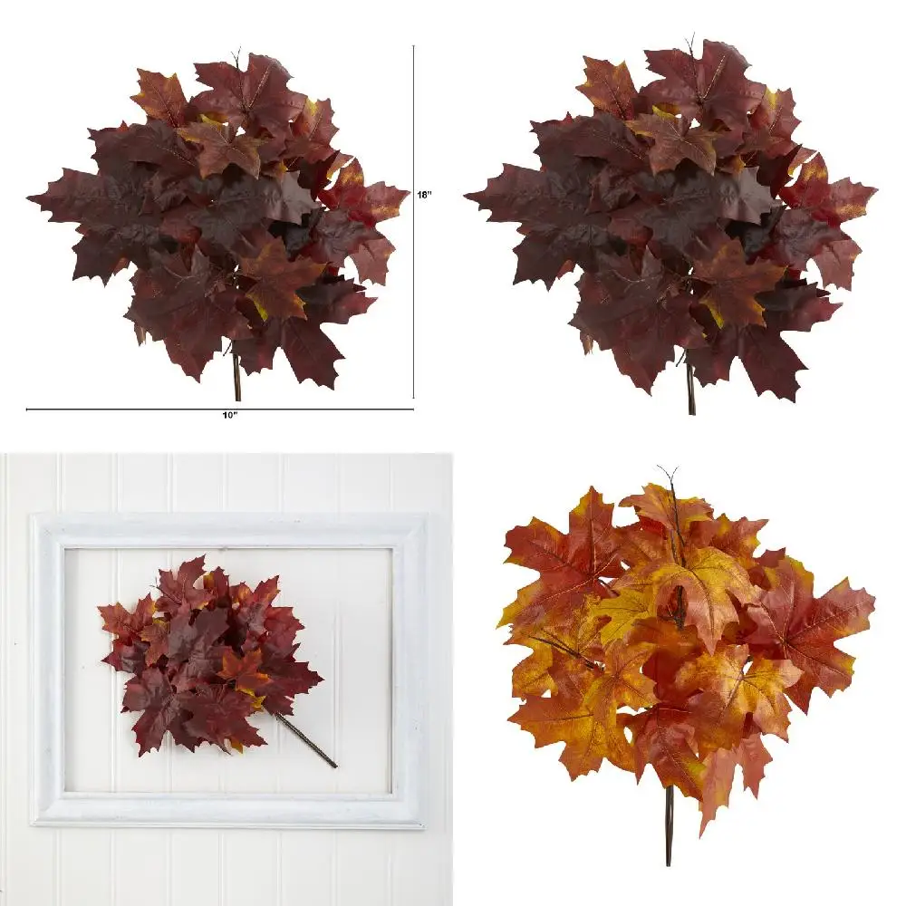 Luxurious, Rich Red Autumn Maple Leaf Artificial Flower (Set of 2) - Ideal for Decorations & Home Decoration.
Luxurious, Rich Red Autumn Maple Leaf Artificial Flower (Set of 2) - Ideal for Decorations & Home Decoration.
