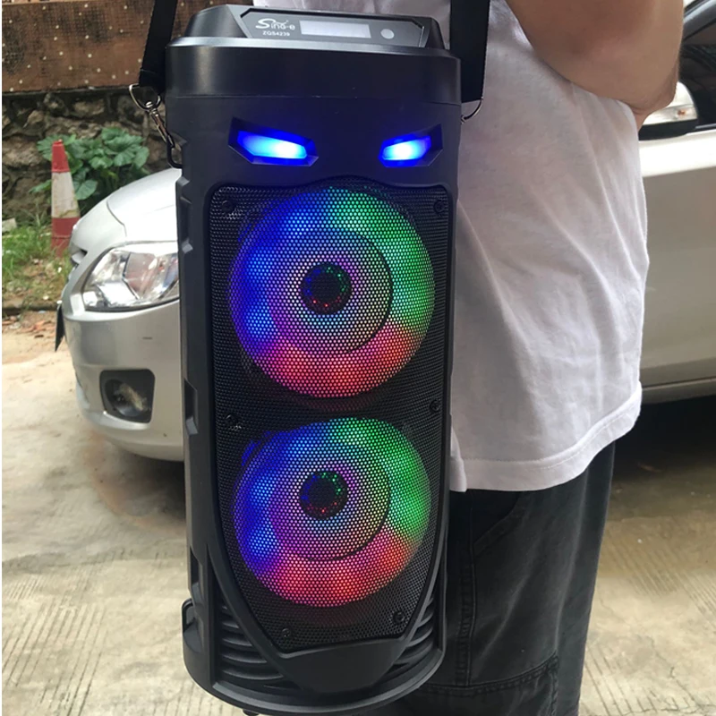 Large Square Dance Portable Bluetooth Speaker LED Colorful Light Soundbar Column KTV Soundbox Wireless Subwoofer HiFi Boombox 
Large Square Dance Portable Bluetooth Speaker LED Colorful Light Soundbar Column KTV Soundbox Wireless Subwoofer HiFi Boombox