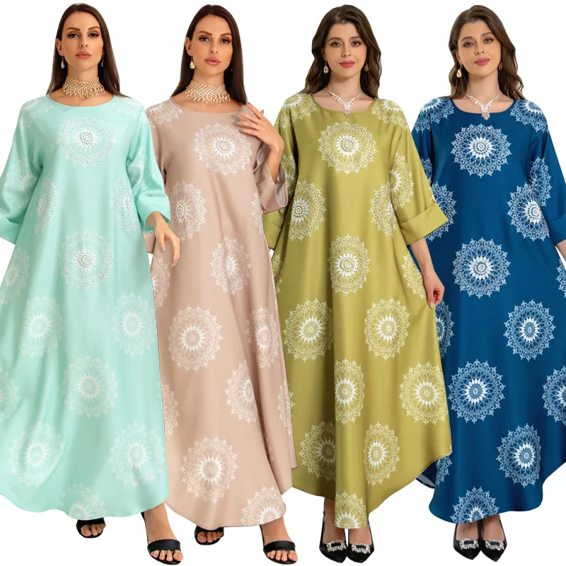

Diamonds Abayas Women Muslim Maxi Dress Moroccan Kaftan Islamic Jalabiya Eid Ramadan Dubai Turkey Caftan Arabic Robe Abaya Gown