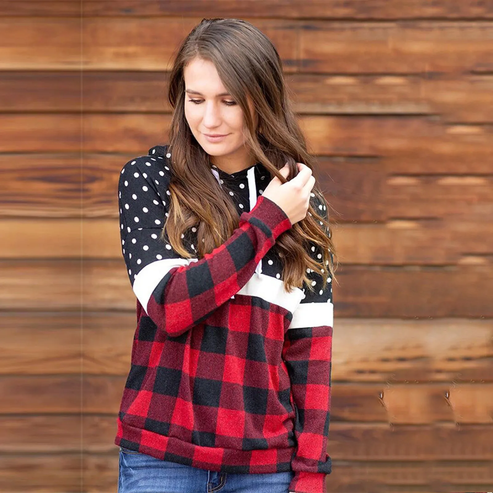 Autumn And Winter Striped Long-Sleeved Hooded Women's Sweater Long Sleeve Tops for Women Petite Chemise Shirt
Autumn And Winter Striped Long-Sleeved Hooded Women's Sweater Long Sleeve Tops for Women Petite Chemise Shirt