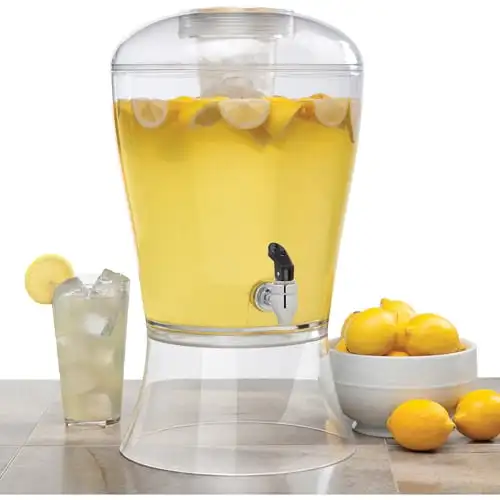 

Gallon Clear Acrylic Beverage Dispenser With Ice Core Corny keg Bombilla extra large para mate Straw cover Glass straw vup Glass