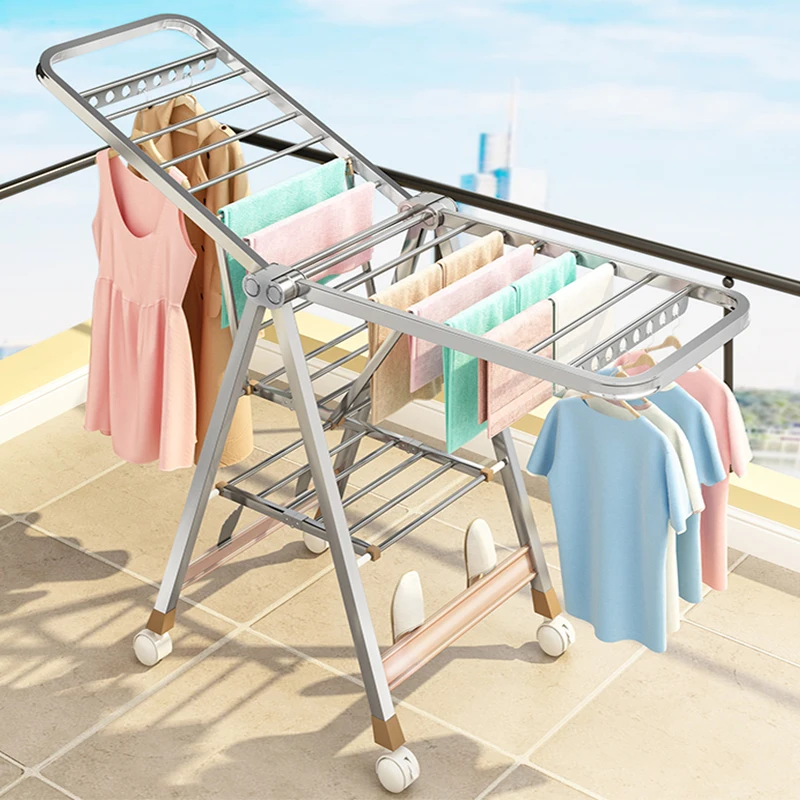 

Shop Organizers Clothes Hanger Rack Bulk Slip Foldable Baby Drying Racks Space Storage Cabides Para Roupas Home Furniture