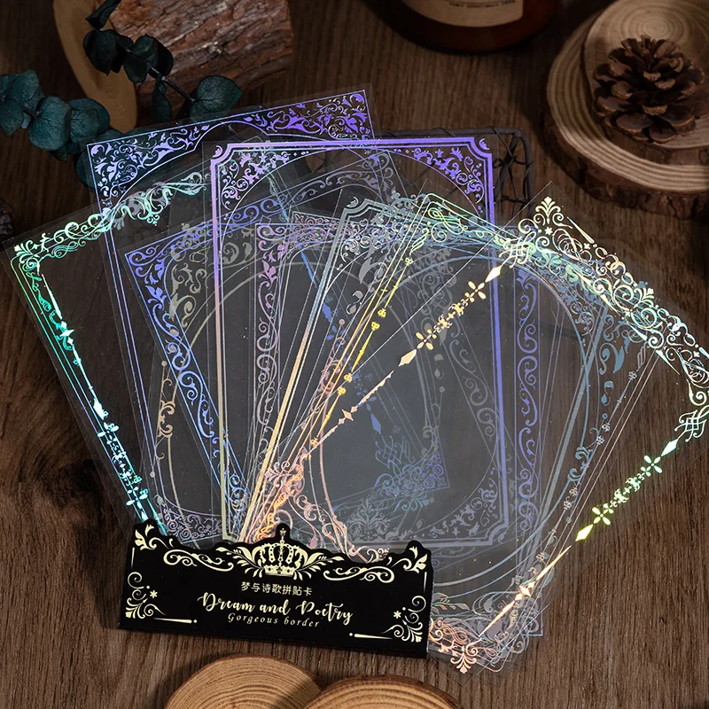 8 шт., лазерные наклейки из ПВХ
8 шт., лазерные наклейки из ПВХ