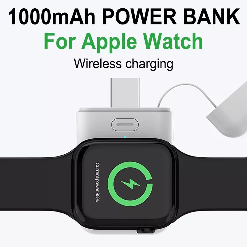 2023New 1000mAh Power Bank Wireless Charger Own Cable External Battery For Apple Watch 7SE6543 Portable Travel Magnetic Mini Pow
2023New 1000mAh Power Bank Wireless Charger Own Cable External Battery For Apple Watch 7SE6543 Portable Travel Magnetic Mini Pow
