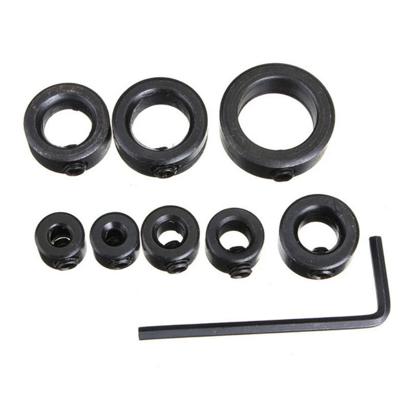 Drill Depth Stop Collar Set Depth Limiter Positioner Wood Drill Depth Stop Positioning Regulator Ring with Hex Key
Drill Depth Stop Collar Set Depth Limiter Positioner Wood Drill Depth Stop Positioning Regulator Ring with Hex Key