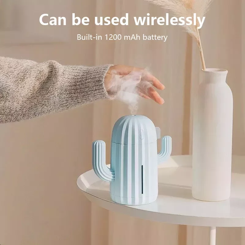 NEW2023 Air Humidifier Mini Cactus Aromatherapy diffuser plant humidifer for Home Rechargeable Wireless Diffuser Cool Mist Maker
NEW2023 Air Humidifier Mini Cactus Aromatherapy diffuser plant humidifer for Home Rechargeable Wireless Diffuser Cool Mist Maker
