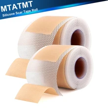 1Roll Easy-Tear Silicone Gel Tape Roll - Wound Dressing, Sticky Bandage, Water + Shower-proof-Latex-Free, Adhesive
