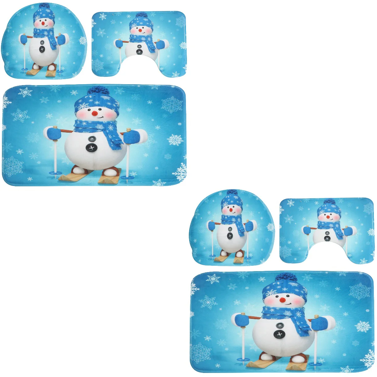 Christmas Bathroom Mat Rug Bath Set Toilet Shower Mats Rugs Holiday Cover Floor Carpet Entrance Door Sets Lid Snowman Supplies
Christmas Bathroom Mat Rug Bath Set Toilet Shower Mats Rugs Holiday Cover Floor Carpet Entrance Door Sets Lid Snowman Supplies