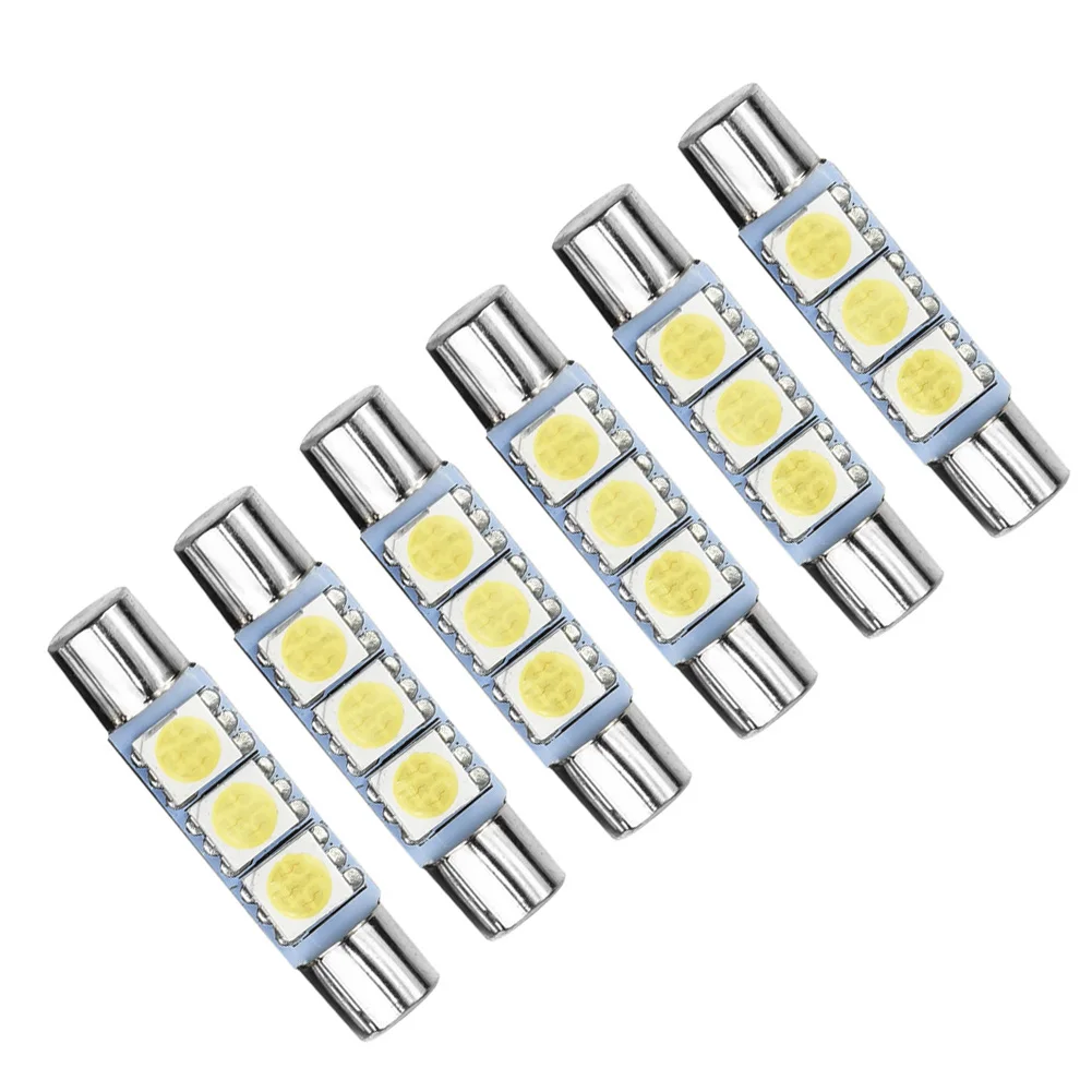 5500-6000K LED Lights 6pcs 5050 3-SMD Auto Makeup mirror Parts Sun Visor Super bright
5500-6000K LED Lights 6pcs 5050 3-SMD Auto Makeup mirror Parts Sun Visor Super bright