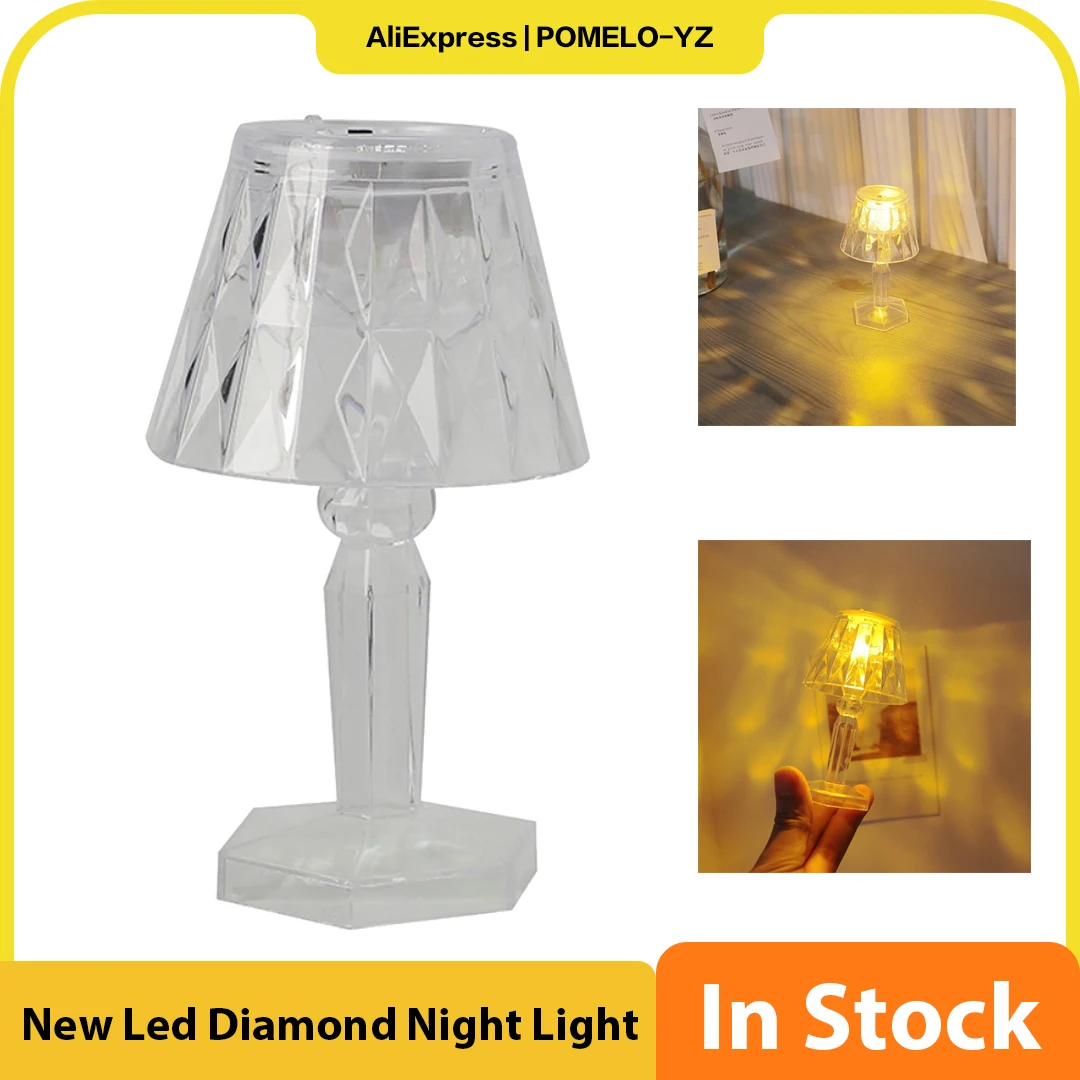 Led Diamond Night Light Crystal Small Acrylic Decoration Warm Light Kids Bedroom Bedside Atmosphere Light Household Accessories
Led Diamond Night Light Crystal Small Acrylic Decoration Warm Light Kids Bedroom Bedside Atmosphere Light Household Accessories