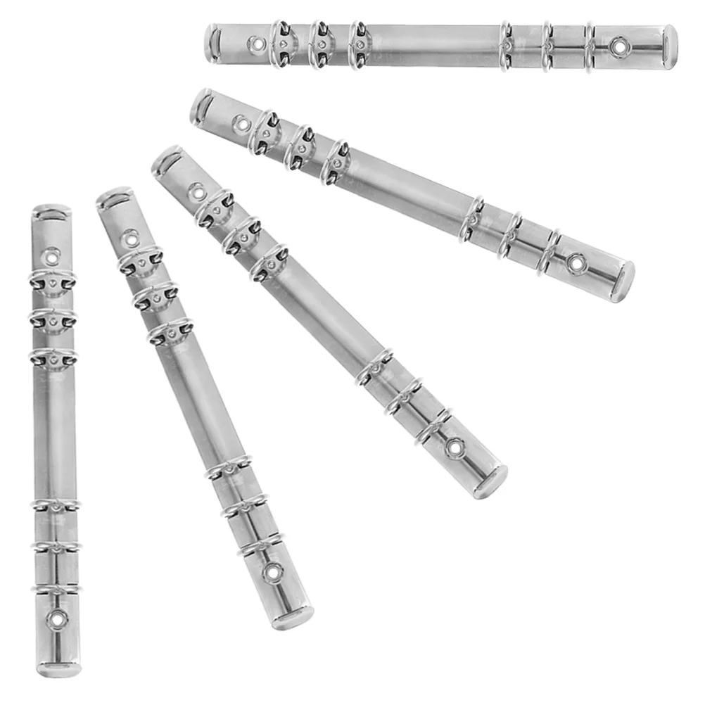 5 Pcs Binder Scrapbook Notebook Binding Spine Combs Round Spines Stainless Steel Rings Mechanisms Planners Office 6-ring Clip
5 Pcs Binder Scrapbook Notebook Binding Spine Combs Round Spines Stainless Steel Rings Mechanisms Planners Office 6-ring Clip