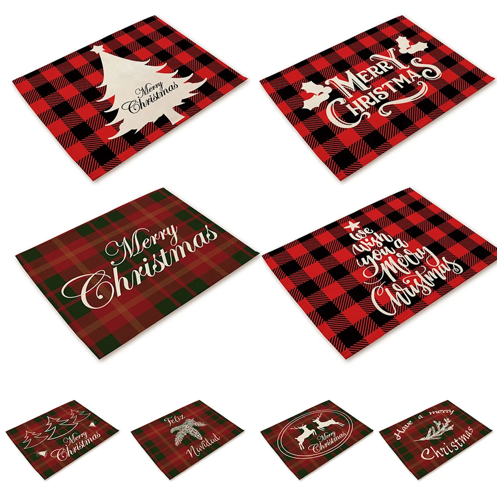 1PCS Christmas Placemats New Anti Slip Embroidered Placemats Heat-Resistant Place Mat For Xmas Home Decoration
1PCS Christmas Placemats New Anti Slip Embroidered Placemats Heat-Resistant Place Mat For Xmas Home Decoration
