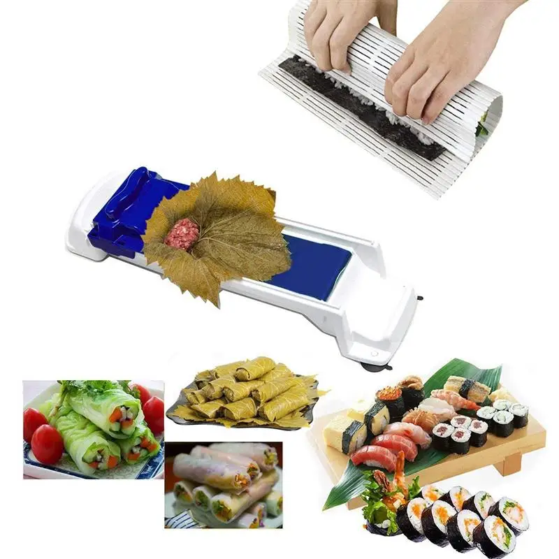Quick Sushi Making Tools Vegetable Meat Rolling Tool Magic Roller Stuffed Cabbage Leave Grape Leaf Machine Meat Grinder Gadget
Quick Sushi Making Tools Vegetable Meat Rolling Tool Magic Roller Stuffed Cabbage Leave Grape Leaf Machine Meat Grinder Gadget