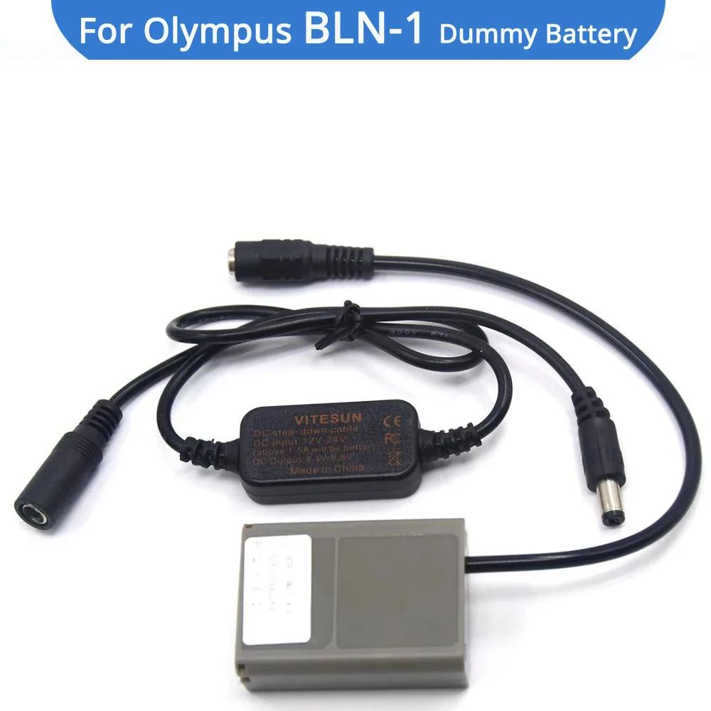 12V-24V Step Down Cable BLN-1 DC Coupler PS-BLN1 BLN1 Dummy Battery For Olympus OM-D E-M5 II 2 E-M1 PEN E-P5 Digital Camera
12V-24V Step Down Cable BLN-1 DC Coupler PS-BLN1 BLN1 Dummy Battery For Olympus OM-D E-M5 II 2 E-M1 PEN E-P5 Digital Camera