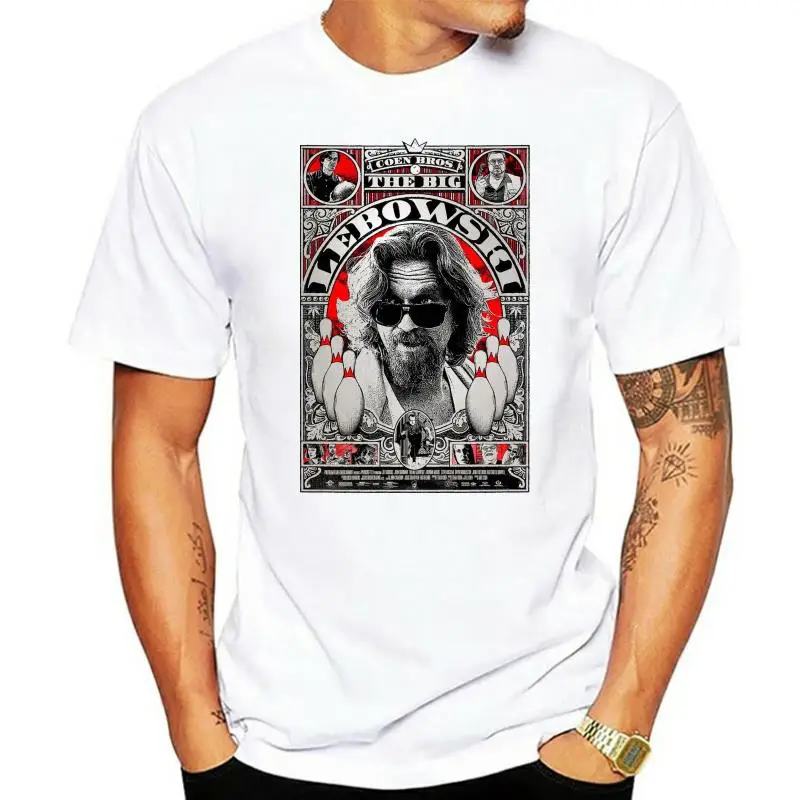 Футболка The Big Lebowski Jeff Bridge, женские футболки всех размеров для мужчин
Футболка The Big Lebowski Jeff Bridge, женские футболки всех размеров для мужчин