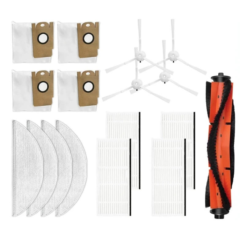 Vacuum Cleaner Spare Parts Main Brush Side Brush Hepa Filter Mop Rag Dust Bag For Xiaomi Lydsto R1
Vacuum Cleaner Spare Parts Main Brush Side Brush Hepa Filter Mop Rag Dust Bag For Xiaomi Lydsto R1