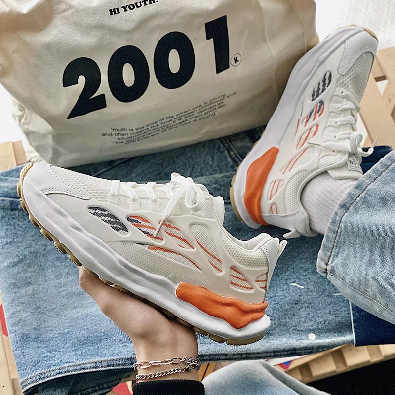 Мужские кроссовки на массивной танкетке, кроссовки в стиле Харадзюку, сетчатые Брендовые мужские кроссовки для бега
Мужские кроссовки на массивной танкетке, кроссовки в стиле Харадзюку, сетчатые Брендовые мужские кроссовки для бега