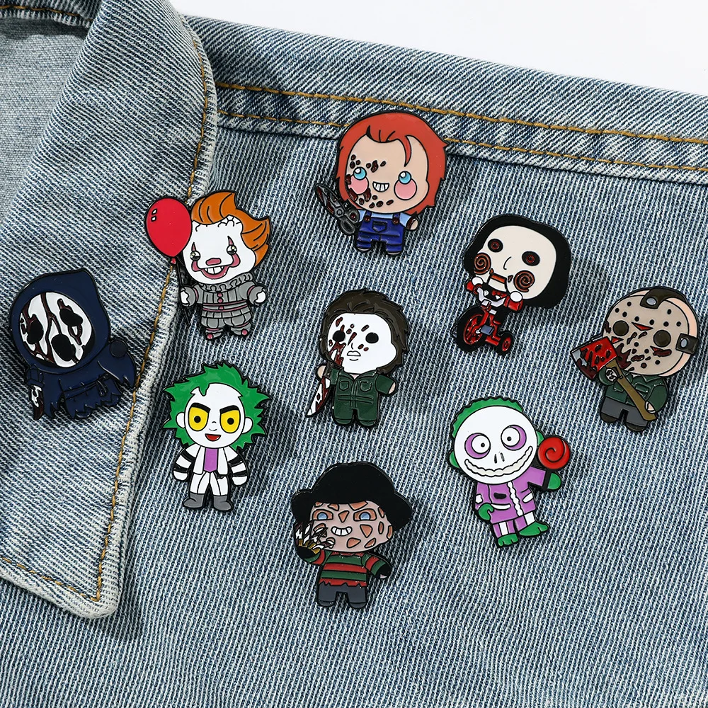 Cartoon Chucky Doll Brooch Garment Jeans Accessorie Horror Movie Metal Lape Decor Jewelry Cartoon Badges On Backpack Pin Clothes
Cartoon Chucky Doll Brooch Garment Jeans Accessorie Horror Movie Metal Lape Decor Jewelry Cartoon Badges On Backpack Pin Clothes