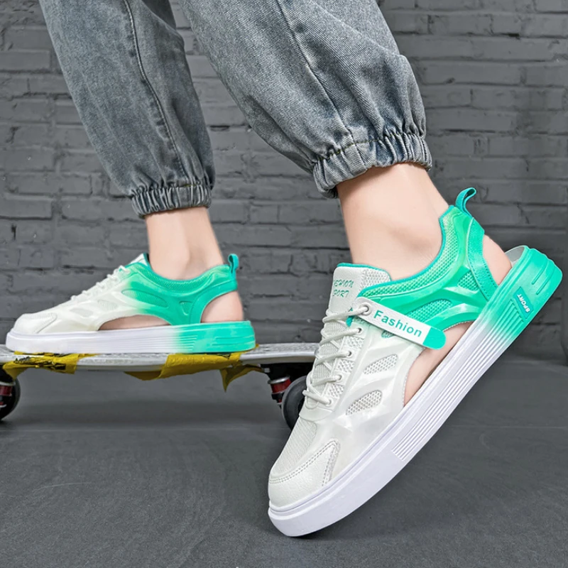 Large Size Hollow Sandals Men's Summer Mesh Lace Up Soft Bottom Flats Outside Beach Walking Sports Shoes Sandalia De Hombre
Large Size Hollow Sandals Men's Summer Mesh Lace Up Soft Bottom Flats Outside Beach Walking Sports Shoes Sandalia De Hombre