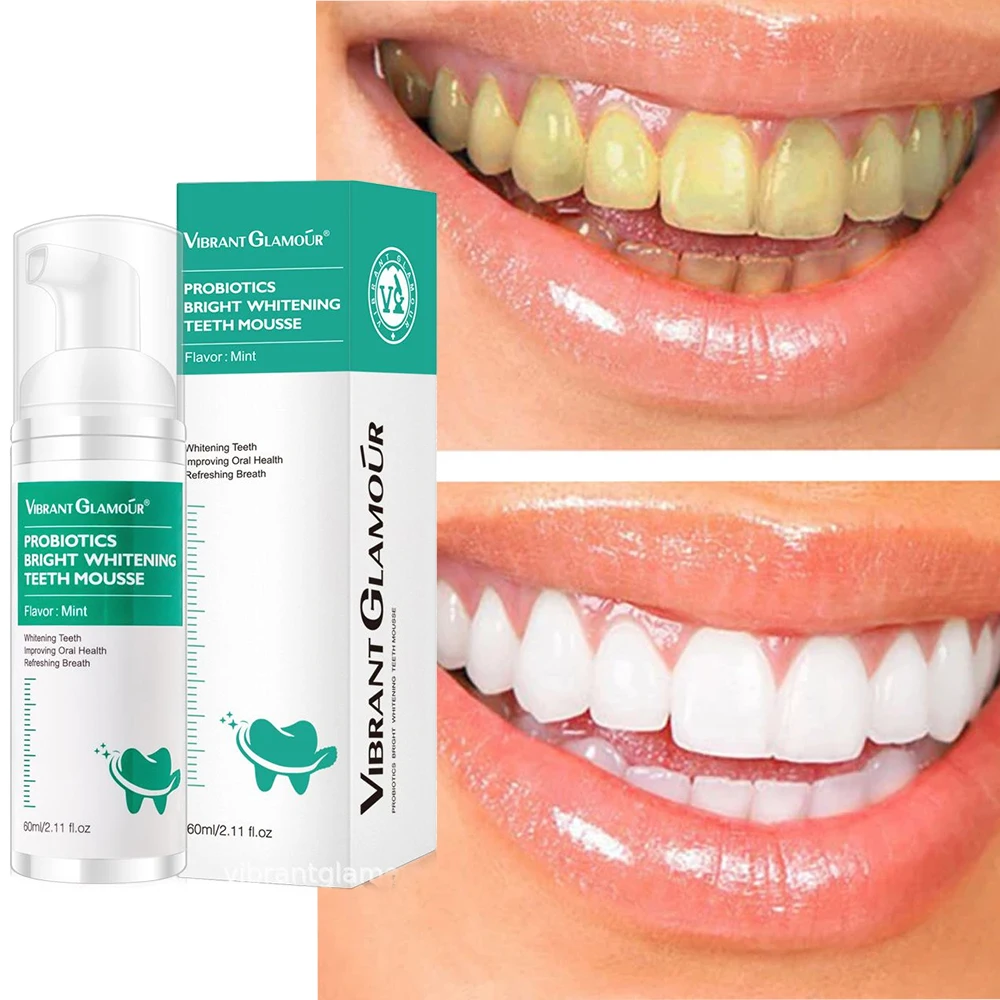 

Tooth Whitening Foam Toothpaste Removes Stains Deep Cleaning Brighten Toothpaste Teeth Cleansing Mousse Fresh Breath Dental Care