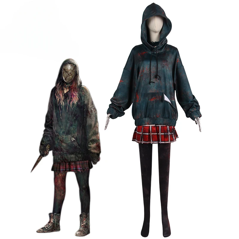 Game Dead By Dawn Cosplay Corps Susie Hooded Swearshirt Skirt Casual Black Letter Printed Clothes Halloween Party Costumes
Game Dead By Dawn Cosplay Corps Susie Hooded Swearshirt Skirt Casual Black Letter Printed Clothes Halloween Party Costumes